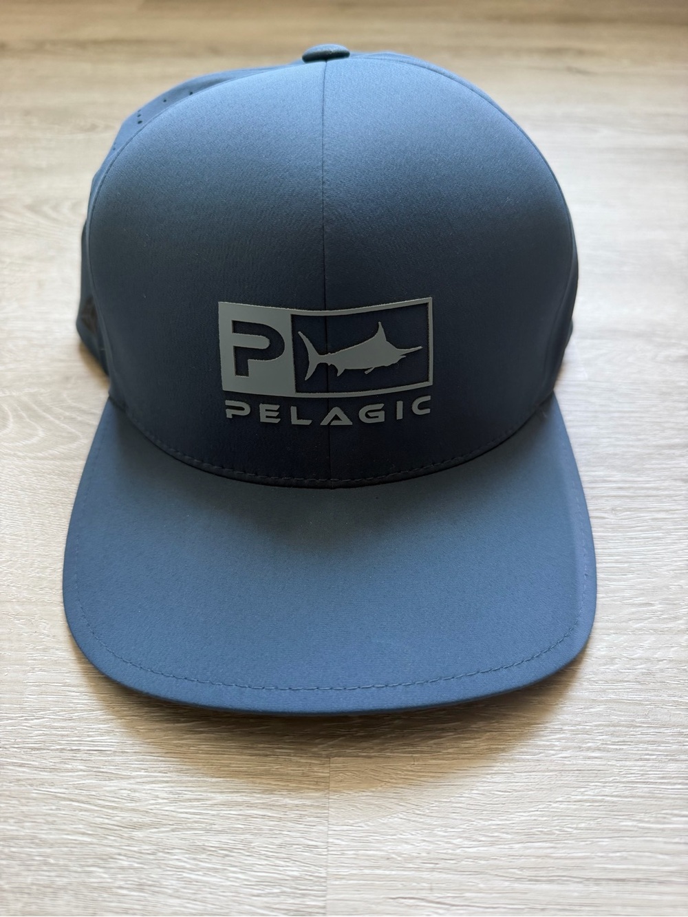 Pelagic Flexfit Delta Performance Hat Gray L/XL Fishing Cap